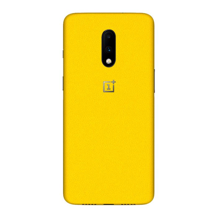 Skin Adhesivo Amarillo Mate Para Celular