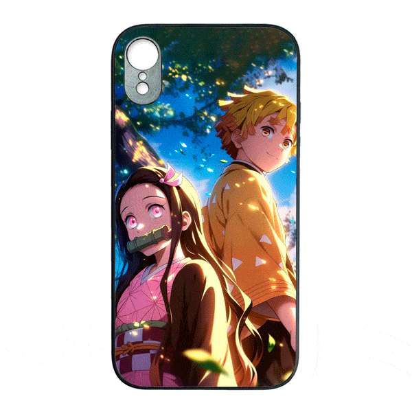 Carcasa 3D Zenitzu y Nezuko Para Celular